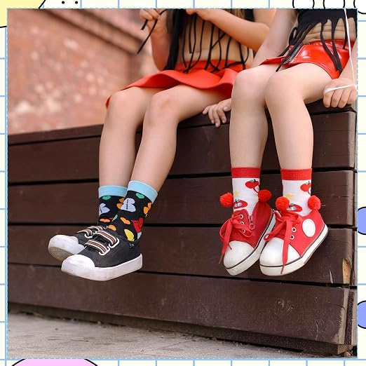 6 Pairs School-Themed Novelty Socks – Step Into Fun & Learning